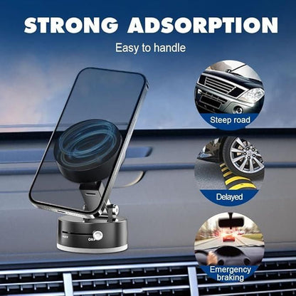 Magnetic Phone Holder with 360° Rotation