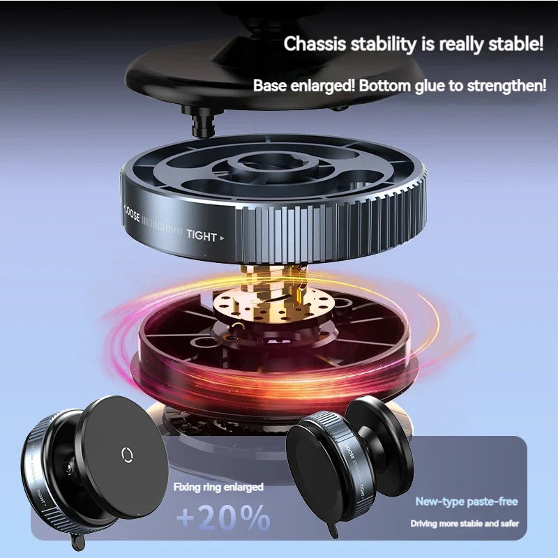 Magnetic Phone Holder with 360° Rotation