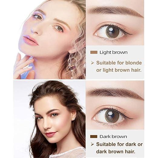 Waterproof 4-Point Microblading Eyebrow Pen with Fork Tip Applicator