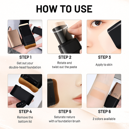 Korean 2 in 1 Glass Skin Foundation Stick (Imported Skincare)